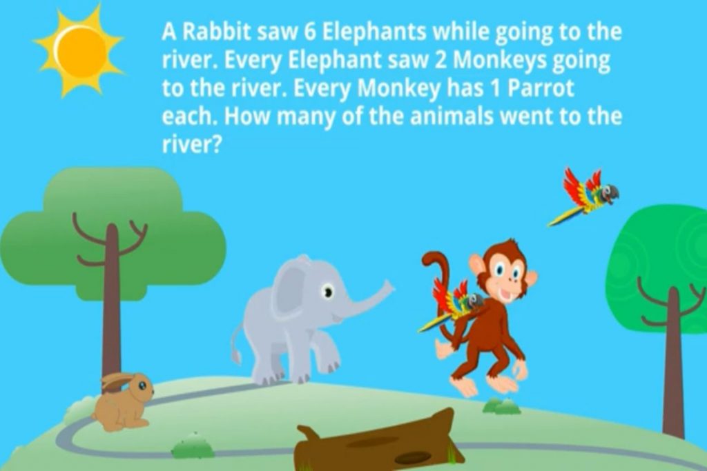 1 Rabbit saw 9 Elephants