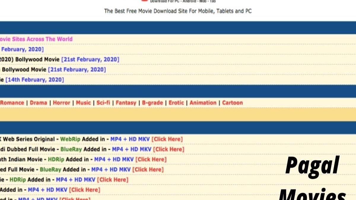 PagalMovies – Download Latest HD Bollywood, Hollywood, Telugu, Tamil