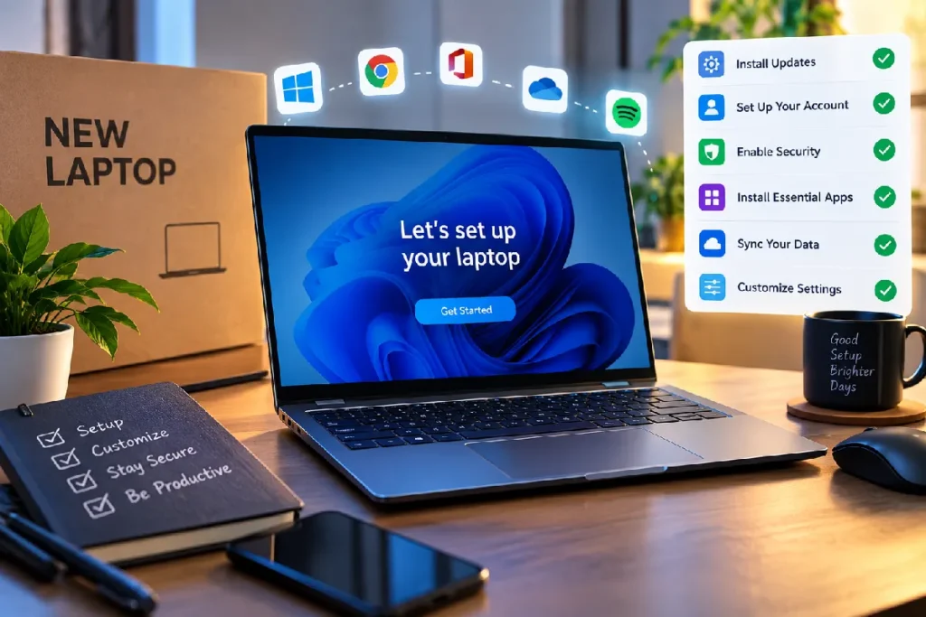 How to Set Up Your Brand-New Laptop Like a Pro
