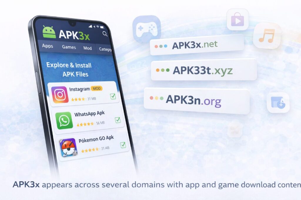 APK3x Android app download platform overview
