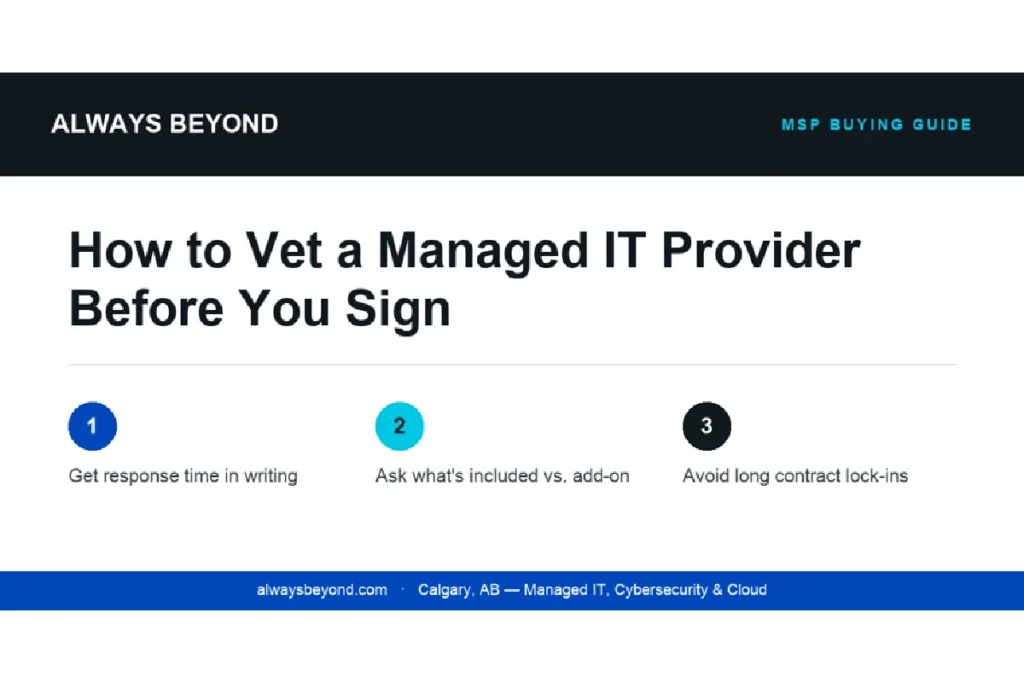How to Vet a Managed IT Provider Before You Sign Anything – Guide how to vet a managed it provider before you sign anything