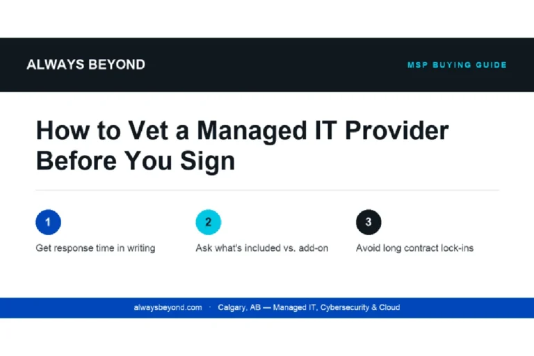 how to vet a managed it provider before you sign anything