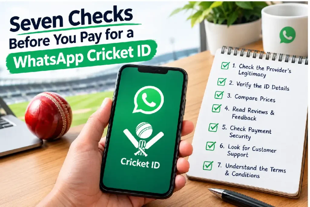 Seven Checks Worth Making Before You Pay for a WhatsApp Cricket ID seven checks before you pay for a whatsapp cricket id